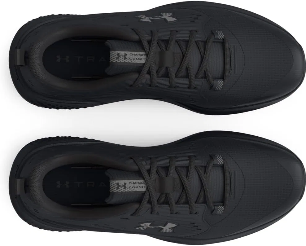 Кроссовки Under Armour Charged Commit Tr 3 Cross Trainer для мужчин, Black Ultimate Black Castlerock — фото 4