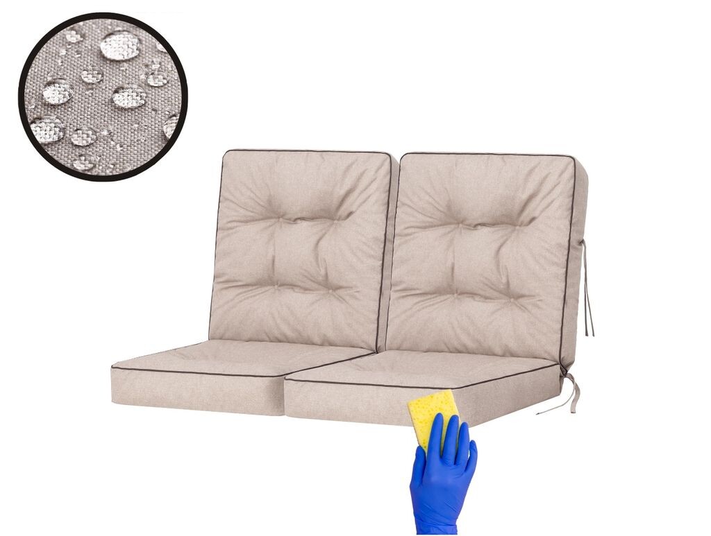 

PillowPrim Подушка для садовой скамейки Подушка для садовых качелей Модульная подушка Подушка для стула Бежевый Ширина 150 см Stanislaw Jurga