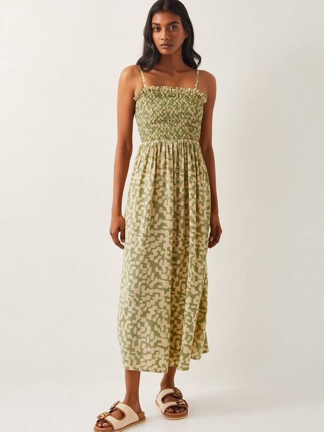 

Геометрическое платье ania Monsoon, цвет Mid Green