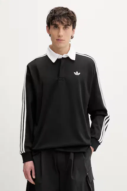 Лонгслив с длинным рукавом свободный крой Adidas Originals, черный