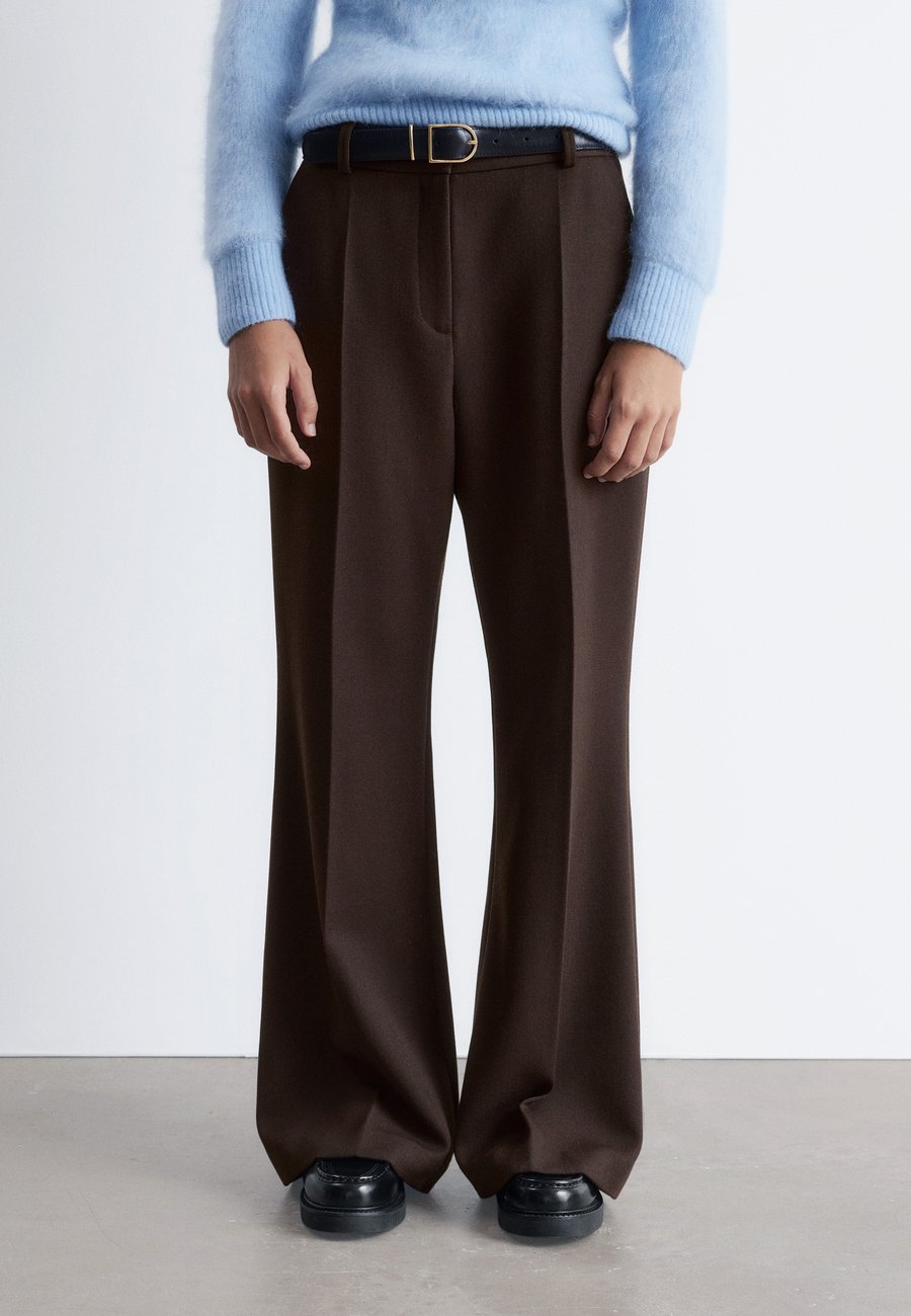 

Брюки & other stories FLARED PRESS-CREASE, Dark Brown