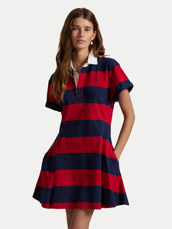 

Повседневное платье regular fit 211971761001 Polo Ralph Lauren, красный