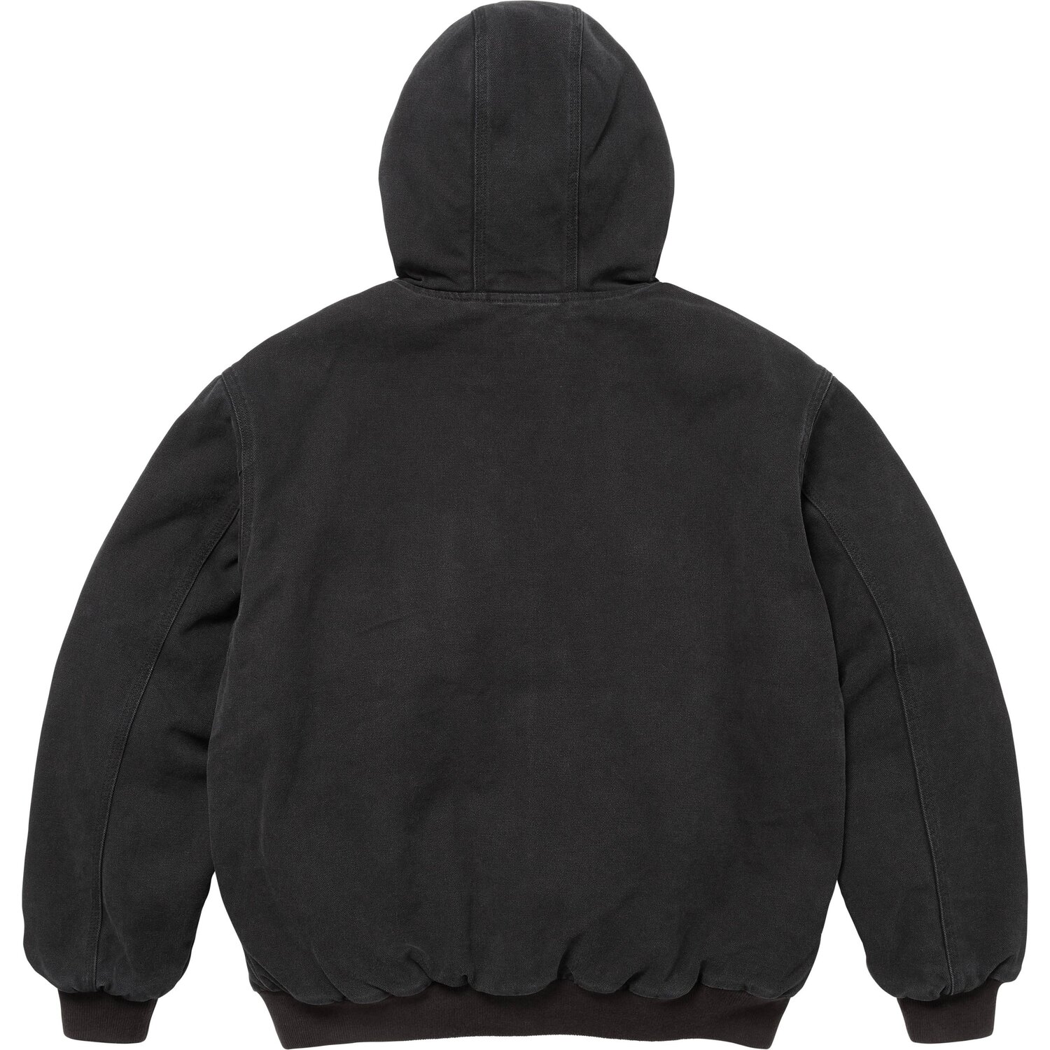 Supreme Отражающая рабочая куртка с капюшоном унисекс, Black — фото 2