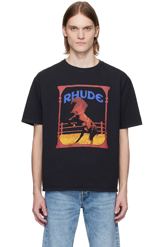 

Футболка Rhude с принтом Cadre Rhude, черный