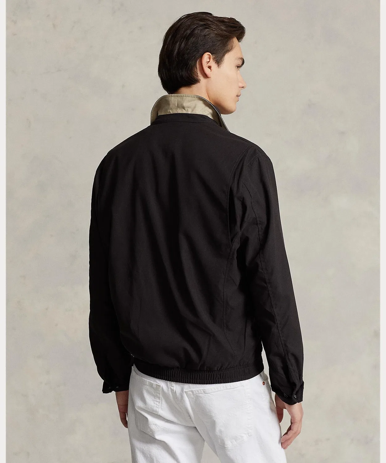Ветровка лёгкая Polo Ralph Lauren с вискозной структурой, чёрная — фото 4