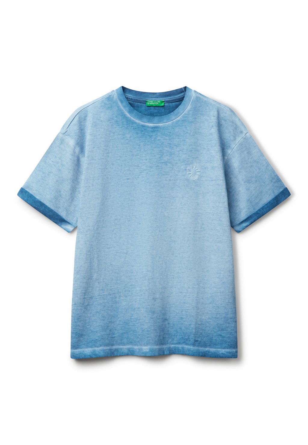 

Базовая футболка WITH EMBROIDERY , United Colors of Benetton, синий