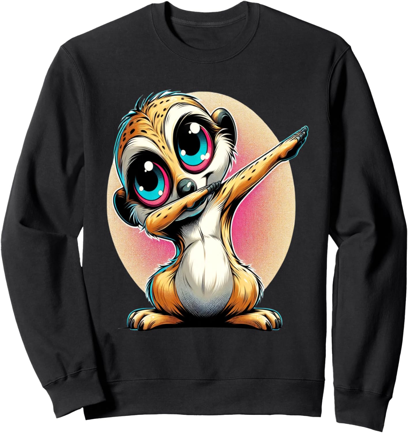 

Забавная толстовка с изображением танцующего суриката в дубляже Dustwear Design - Dubbing And Dabbing, черный