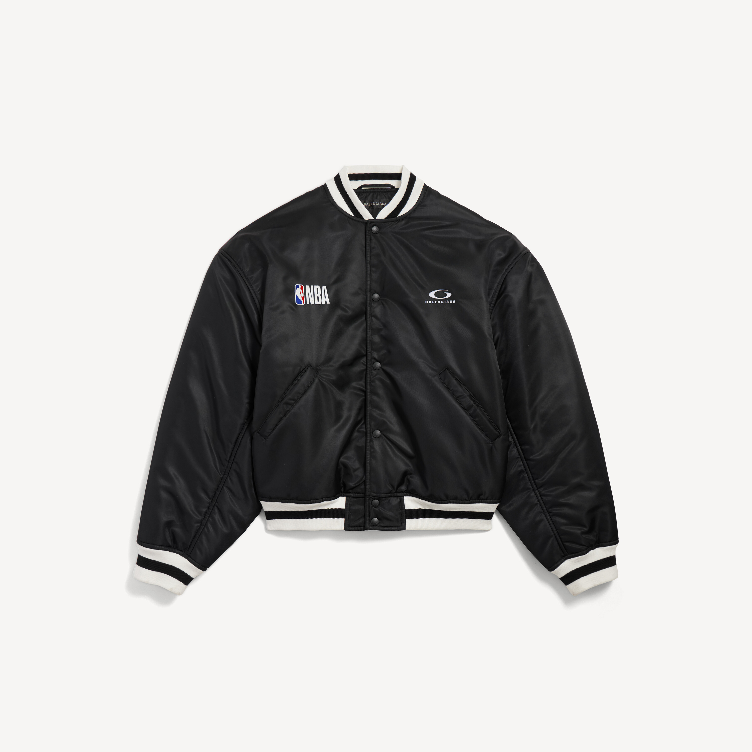 

Мужская куртка-тренер Balenciaga в сотрудничестве с NBA, черная