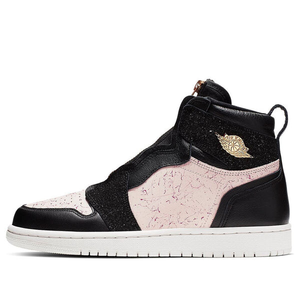 

Кроссовки 1 высокая молния Air Jordan, красный