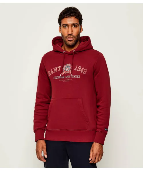 

Графическая толстовка Relaxed fit Gant, красный