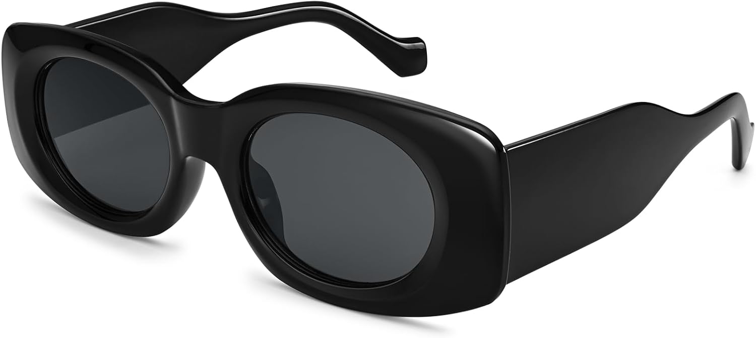 

Солнцезащитные очки Dollger прямоугольной формы для женщин, модные, в стиле Y2K, крутые солнцезащитные очки 90-х, квадратная оправа для мужчин, Black Frame Dark Gray Lenses