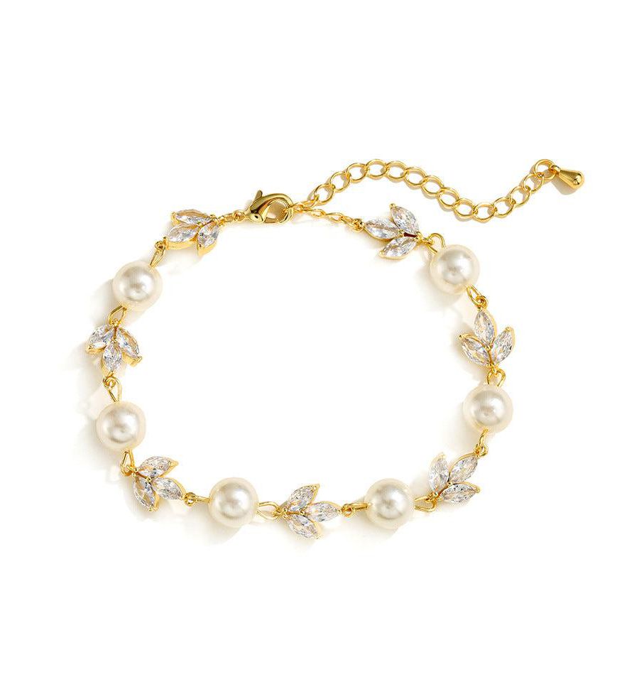 

Браслет Навеки из жемчуга и кристаллов Untamed Petals, Gold