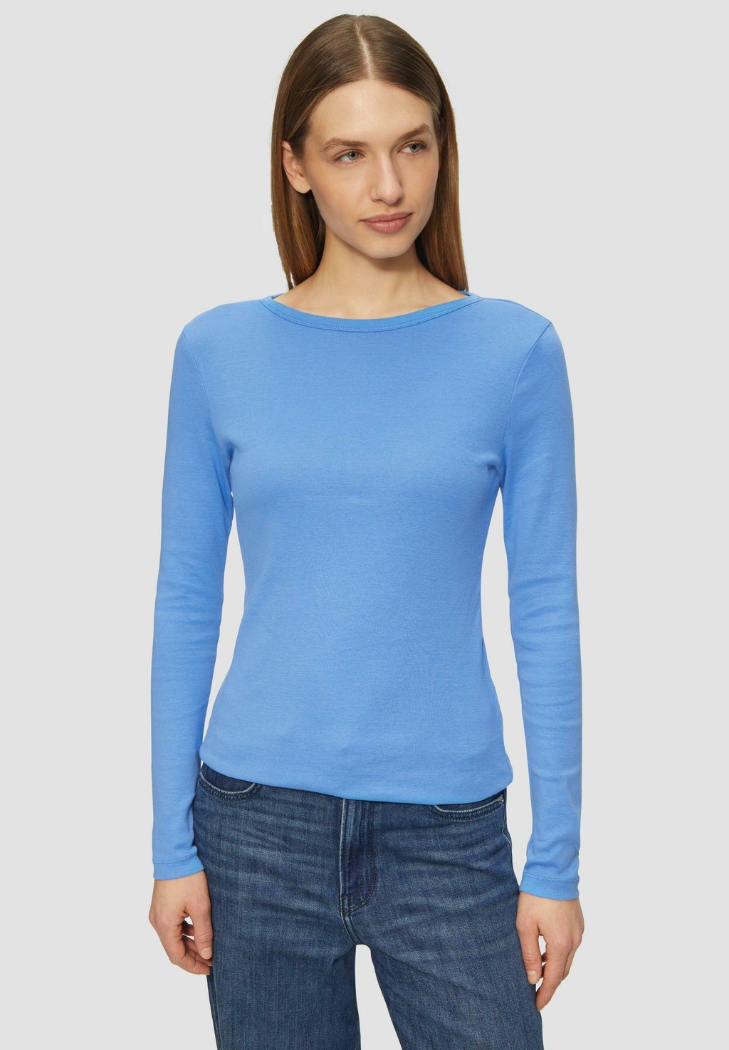 

Топ с длинными рукавами MET SLIM FIT s.Oliver, синий