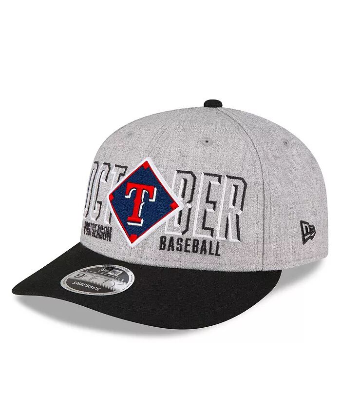 

Мужская серая бейсболка-кепка с застежкой-молнией 9FIFTY от Texas Rangers 2023 Division Series Winner Locker Room New Era