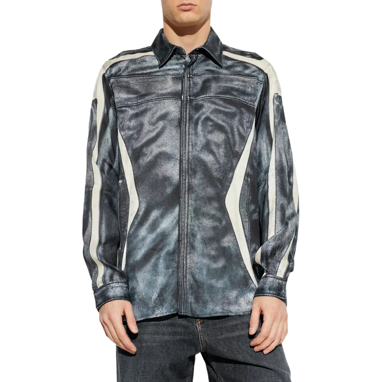 Рубашка S-Simply-Bmcz на молнии DIESEL, Black — фото 4