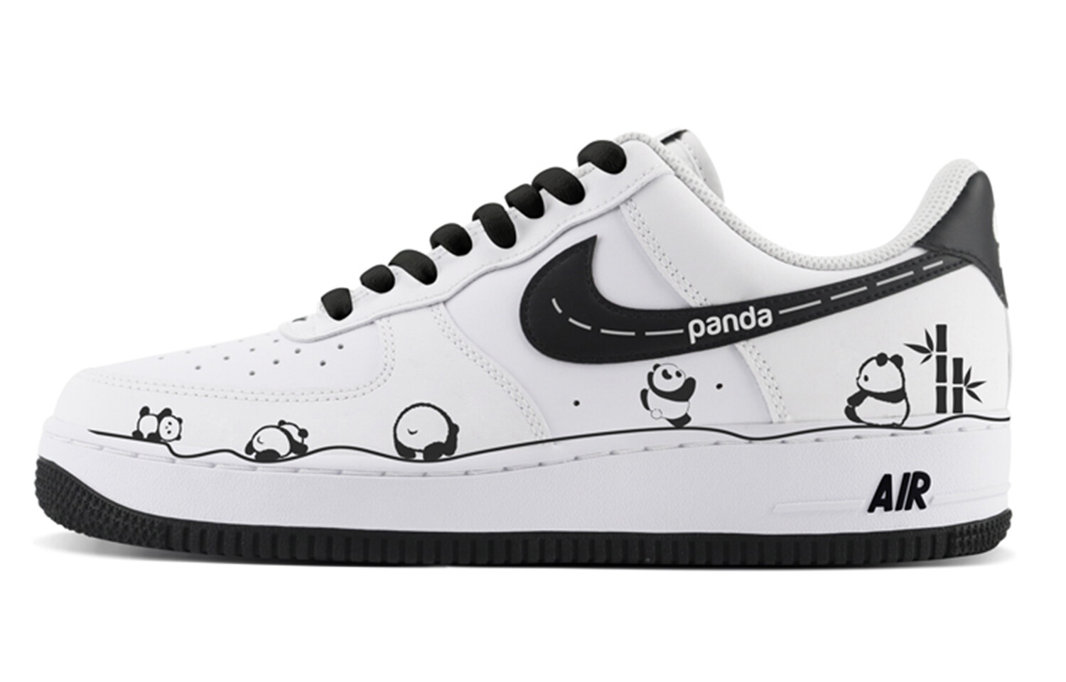 

Кроссовки Nike Air Force 1 Skateboarding Shoes Men Low-top Black/white, черный