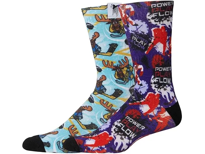 Носки FLOW SOCIETY Power Play & Face Off Moose 2 Pack, Multicolor — фото 2