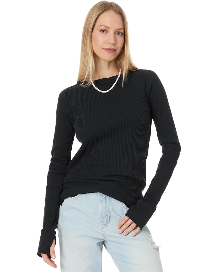 

Футболка Free People Care Honey B Crew Neck, черный