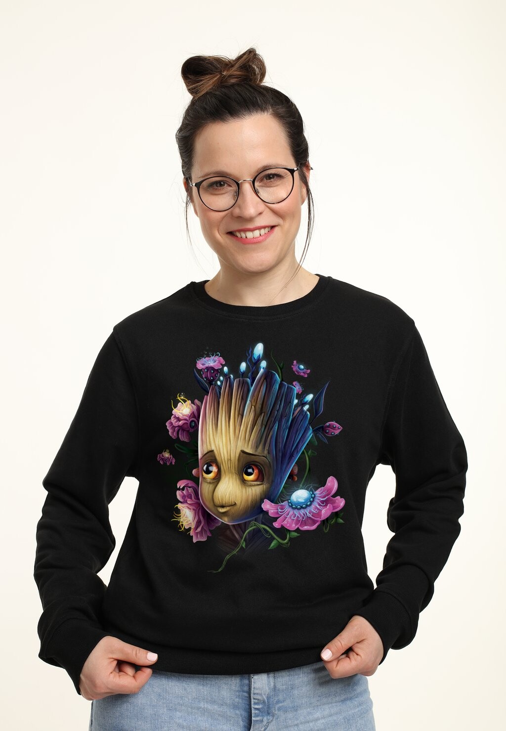 

Толстовка GOTG CLASSIC GROOT FLOWERS Marvel, черный