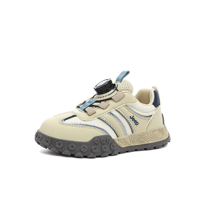 Jeep Кроссовки для бега Running Collection, легкие, с амортизацией и противоскользящей подошвой, низкие, цвет apricot gray, детские — фото 4