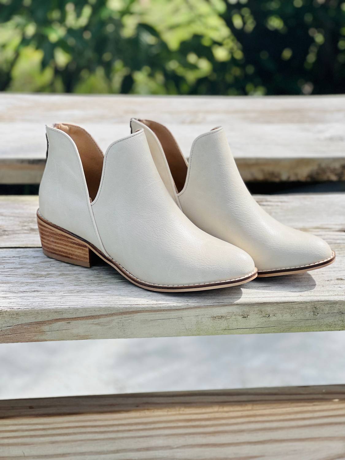 Женские ботинки Vanish с укороченным голенищем в цвете айвори Corkys Footwear, слоновая кость — фото 2