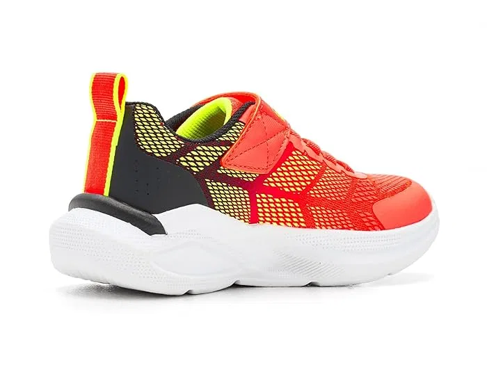 Кроссовки с видимой подушкой Microspec Max Velocity SKECHERS KIDS, Orange/Black — фото 4