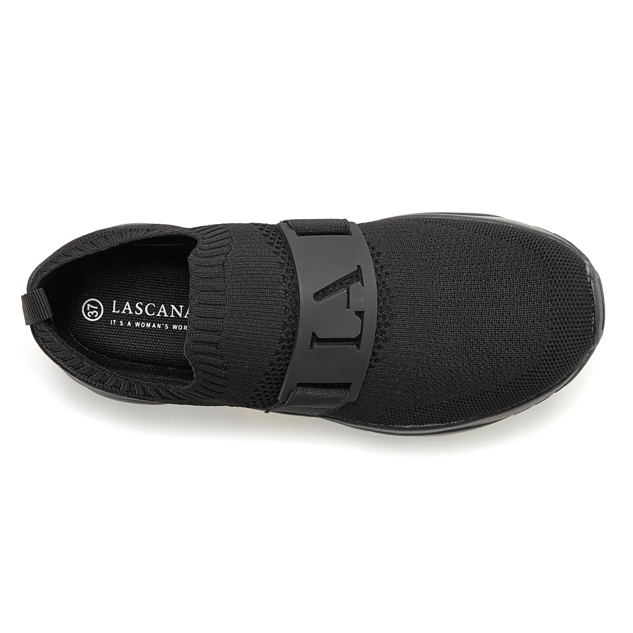 Кроссовки LASCANA ACTIVE, полуботинки, повседневная обувь, тапочки, массивная подошва VEGAN, черный — фото 3