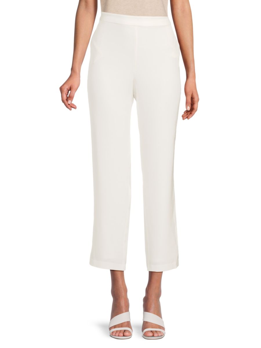

Брюки с эластичной спинкой Halston, кремовый