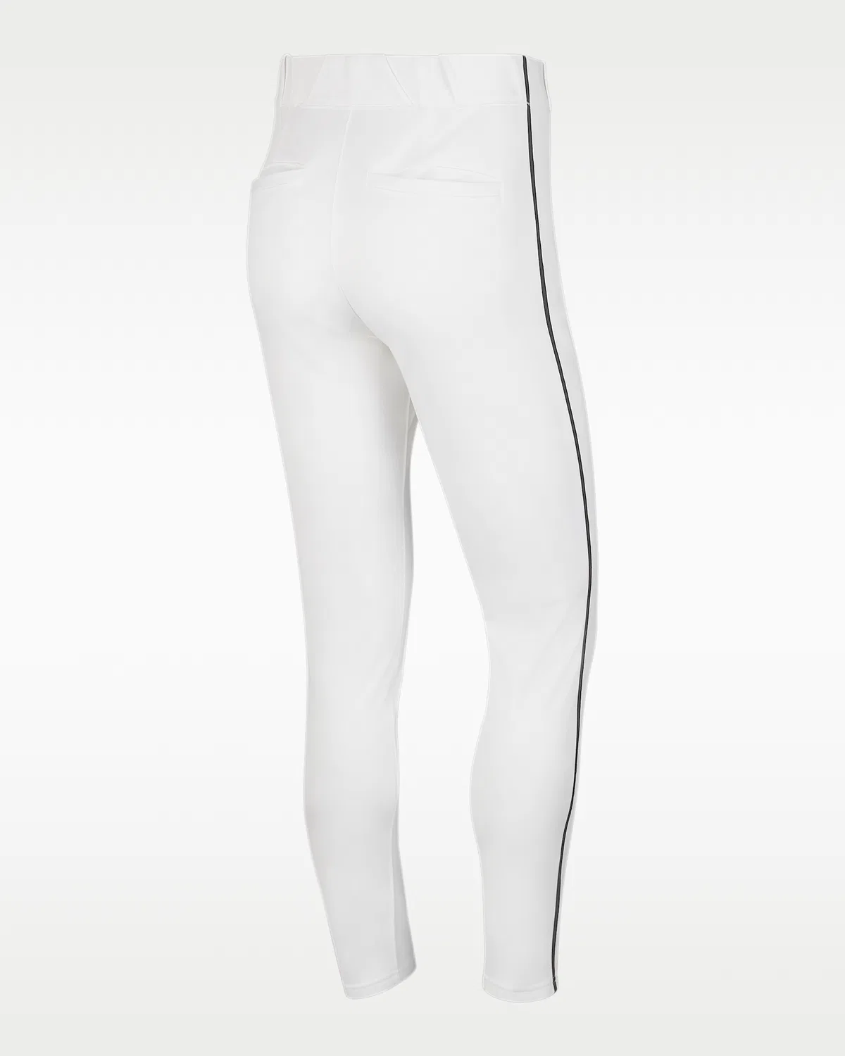 Мужские бейсбольные штаны с кантом Nike Vapor Select, White/Black/Black — фото 2