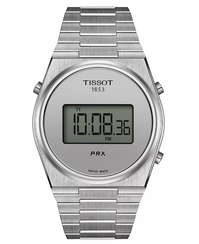 

Мужские цифровые часы PRX со стальным браслетом, 40 мм Tissot