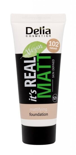 Питательная и увлажняющая матирующая основа 102 Natural 30мл Delia Cosmetics It's Real Matt — фото 2