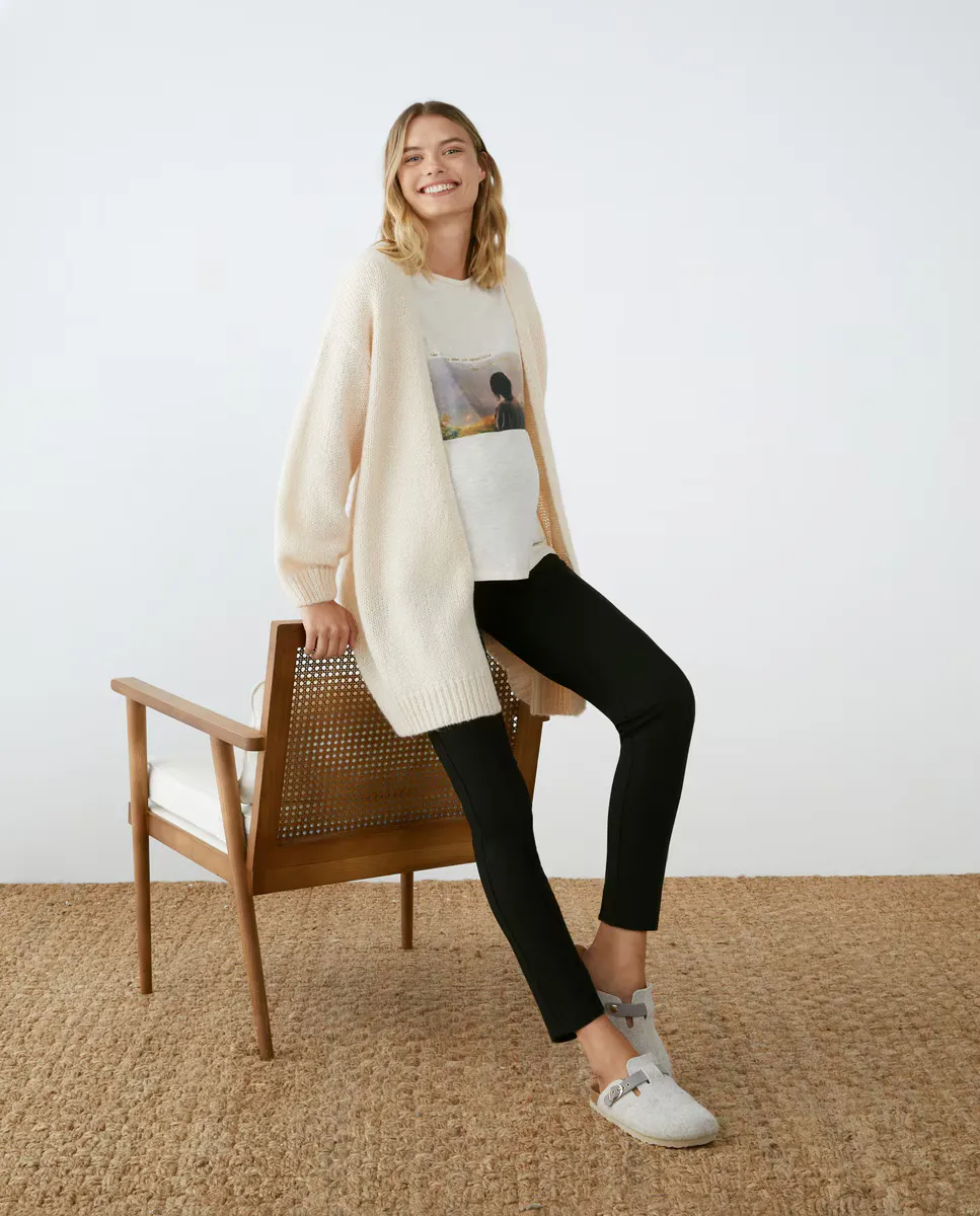 

Простые брюки для беременных Southern Cotton, черный