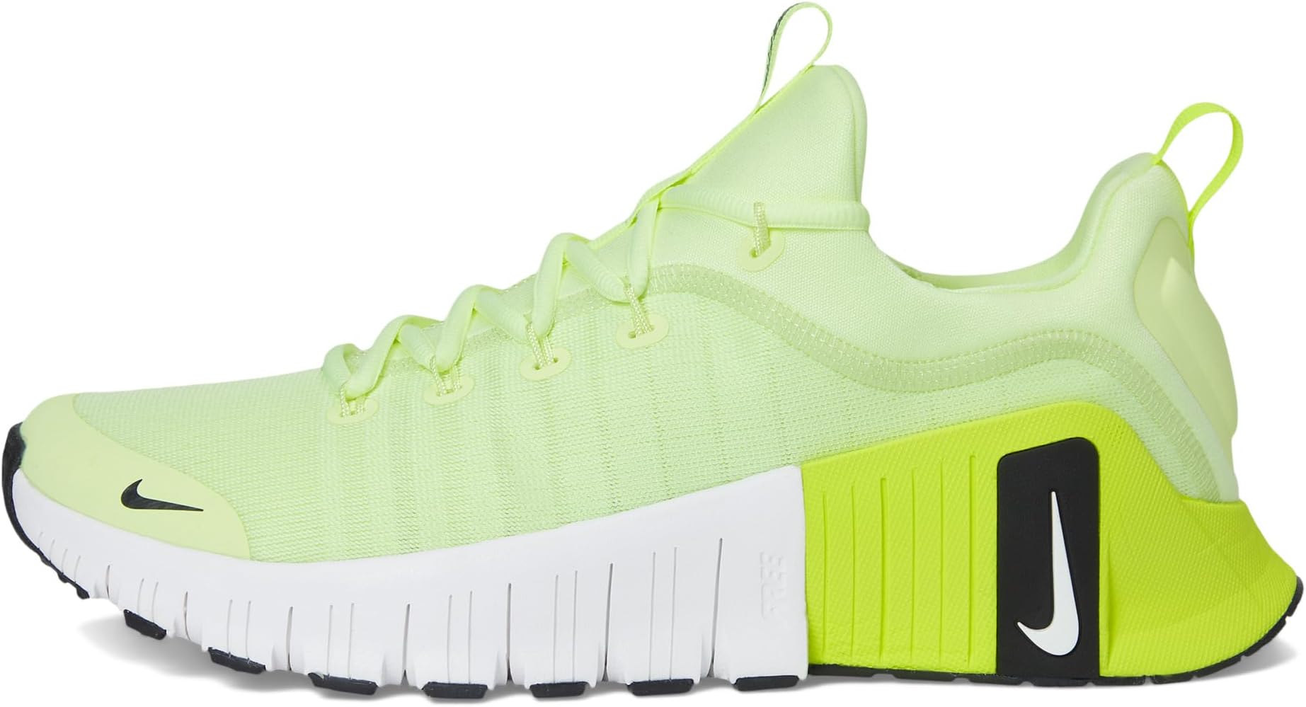 Кроссовки Nike Free Metcon 6, цвет Barely Volt/Black/Volt/White — фото 4