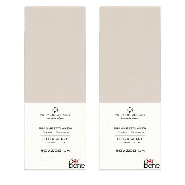 

Простынь на подгонке DarBene 2 шт 90x200, 90x30x200 см цвет elfenbein