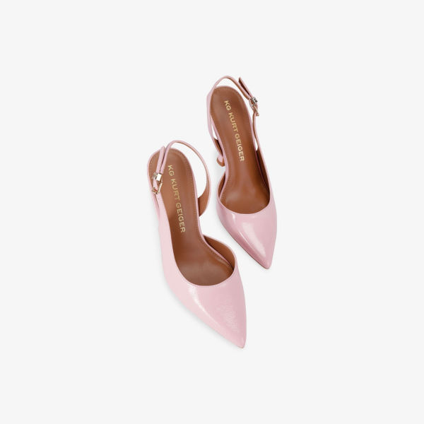 Туфли-лодочки Ария Kg Kurt Geiger на каблуке из искусственной кожи, светло-розовый — фото 2
