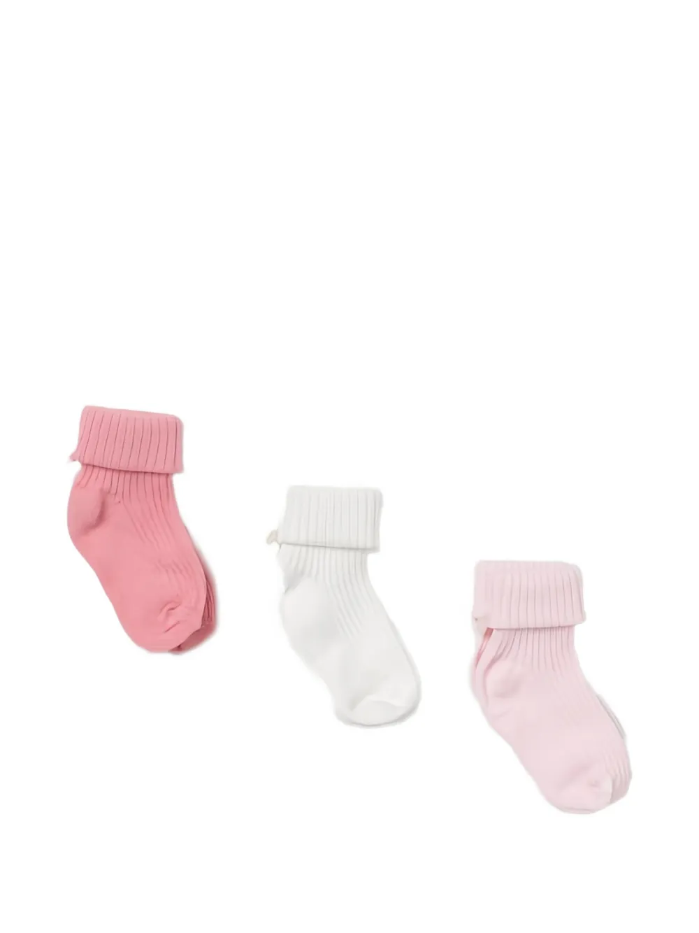 

Носки с ребристыми манжетами (упаковка из трех пар) Tartine Et Chocolat, розовый