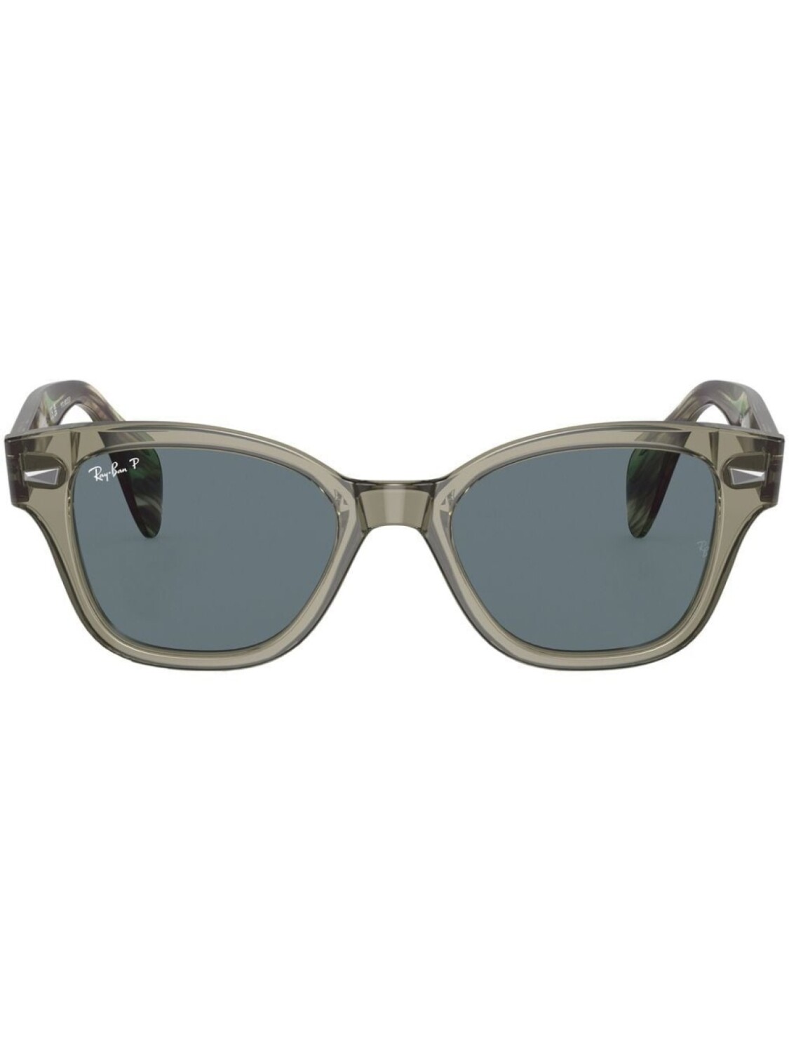 

Солнцезащитные очки Wayfarer с камуфляжным узором Ray-Ban, зеленый