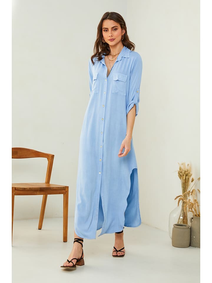 

Длинное платье Pure Cotton, голубой