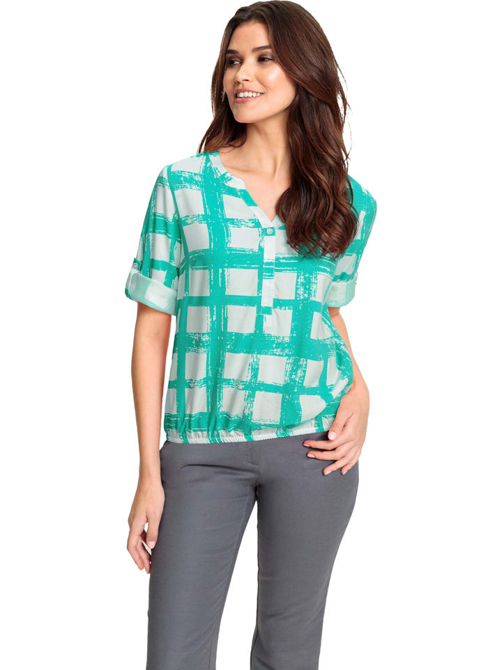 

WITT WEIDEN Блузка зелено-белого цвета