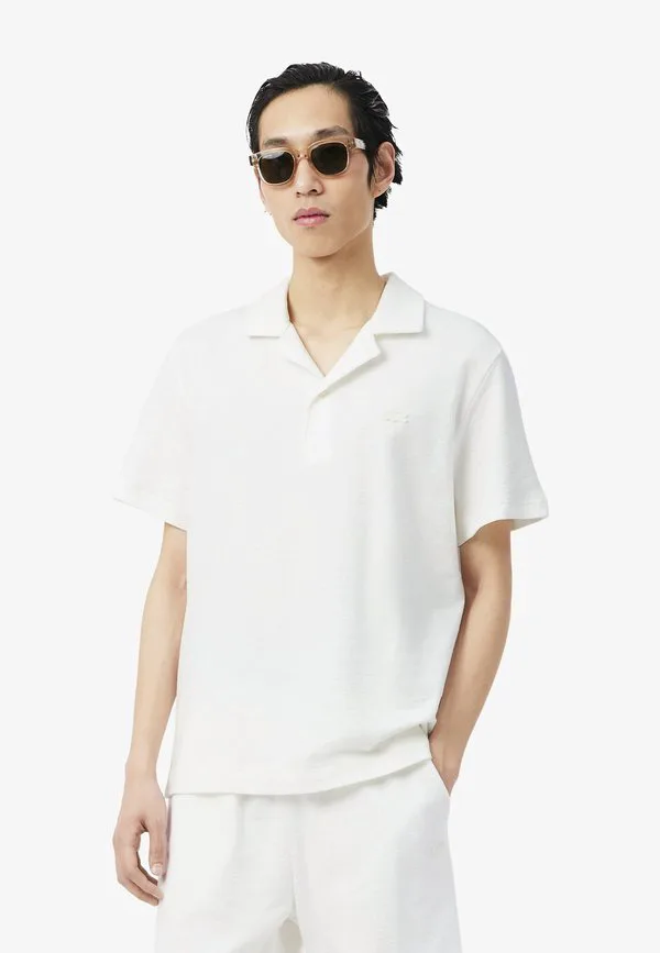 Рубашка поло Lacoste Blanc-V, хлопок, белый
