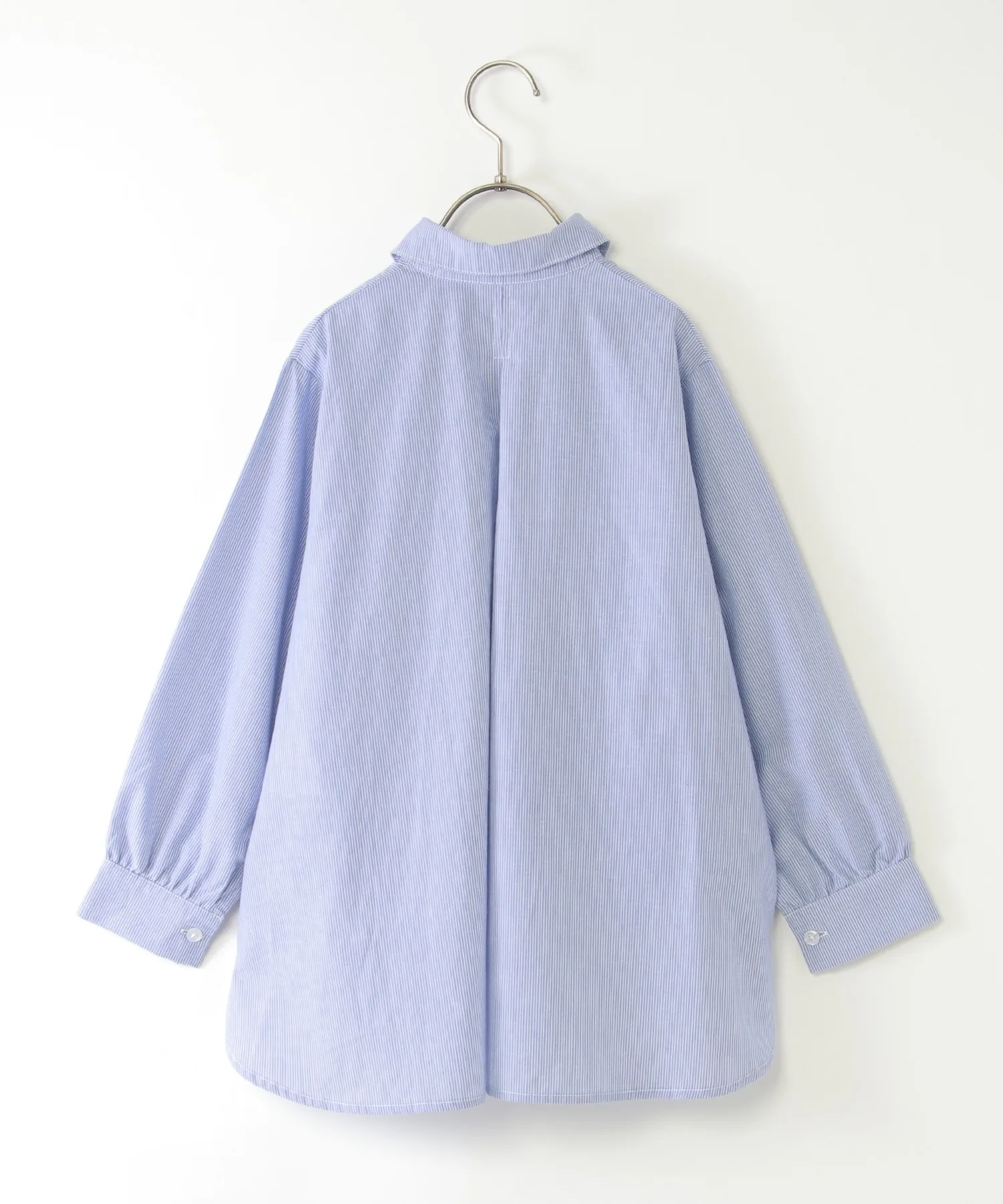 Детская рубашка Drosto Long Tail Shirt ikka из 100% хлопка бежевая — фото 3