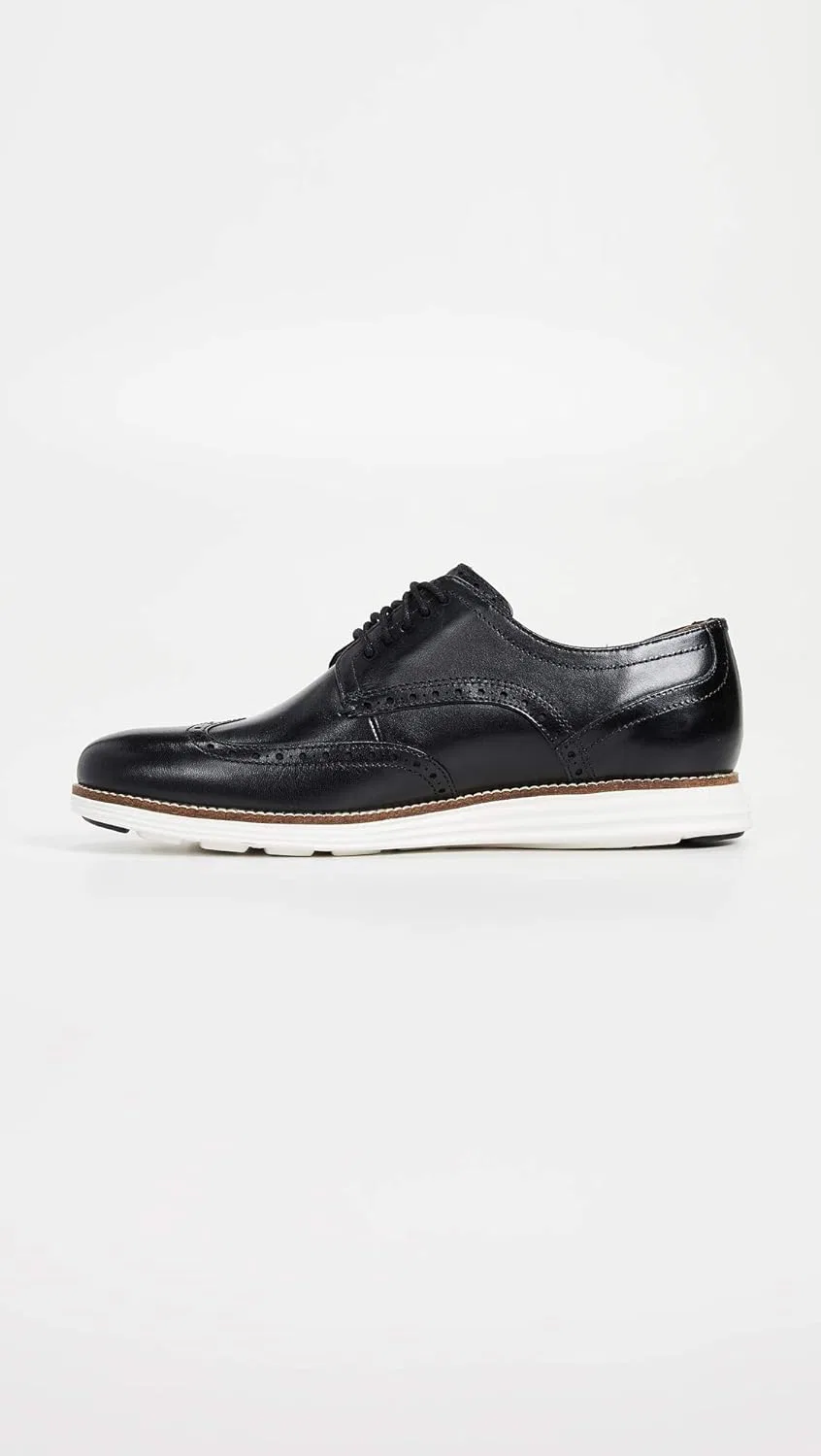 Туфли Cole Haan Original Grand Shor Twing - Original Grand Shor Twing Men, Black Leather White — фото 4