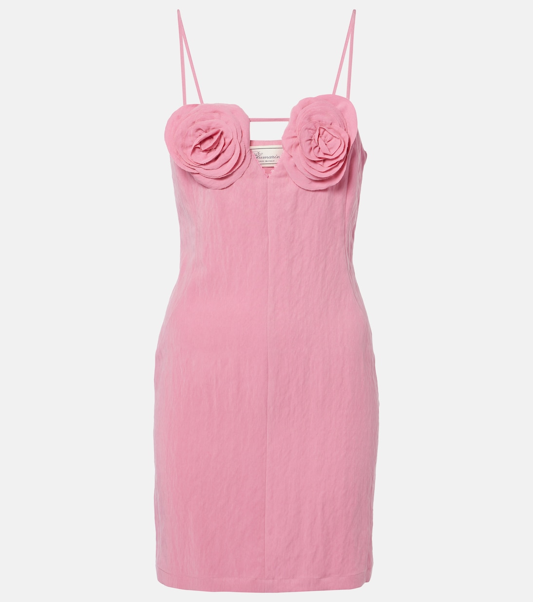 

Мини-платье с цветочной вышивкой Blumarine, розовый