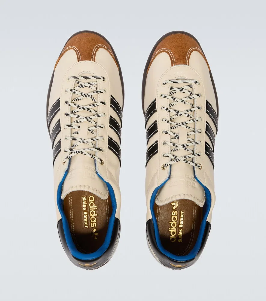 Кожаные кроссовки x Wales Bonner Karintha OG Adidas, белый — фото 4