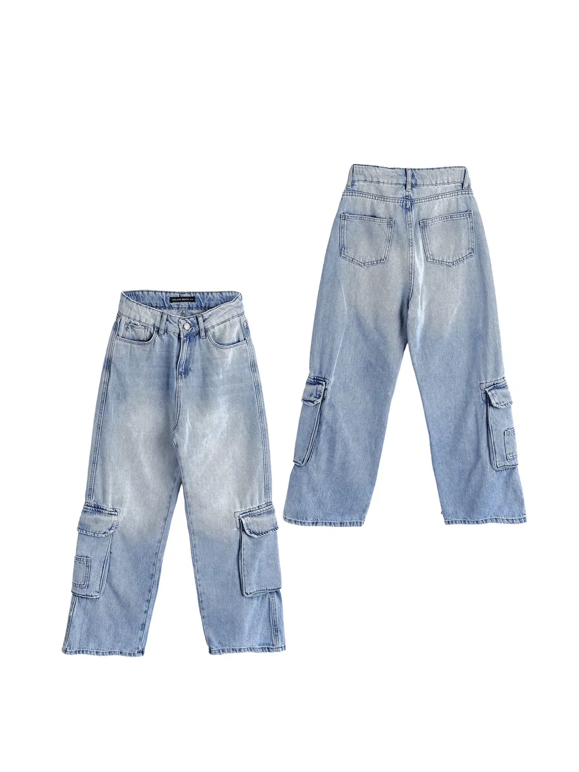 Обычные брюки Solang, Light Blue — фото 3