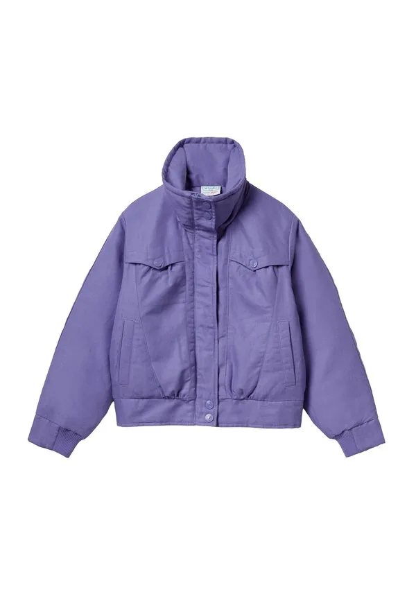Утепленная легкая куртка из сериала «очень странные дела» United Colors Of Benetton, Violet