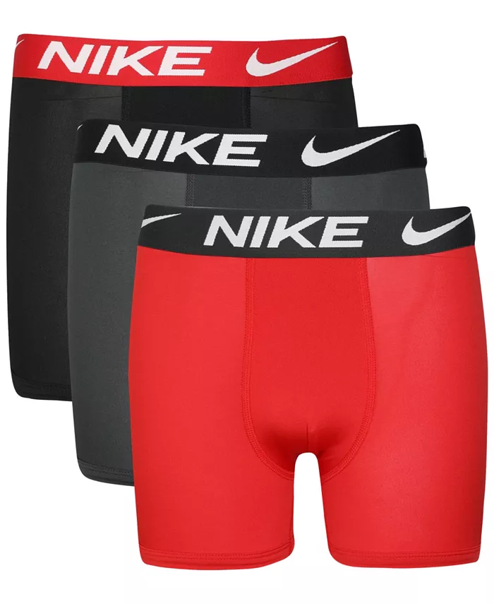 

Большие мальчики 3 шт. Базовые боксеры Dri-FIT Nike, мультиколор