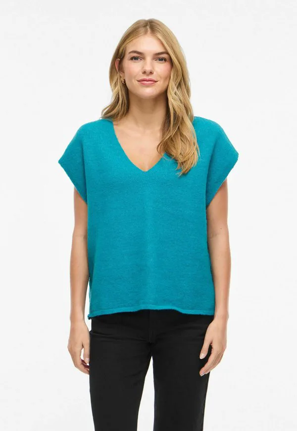 

Базовая футболка kurzärmeliges Vila, Enamel Blue, Синий, Базовая футболка kurzärmeliges Vila, Enamel Blue