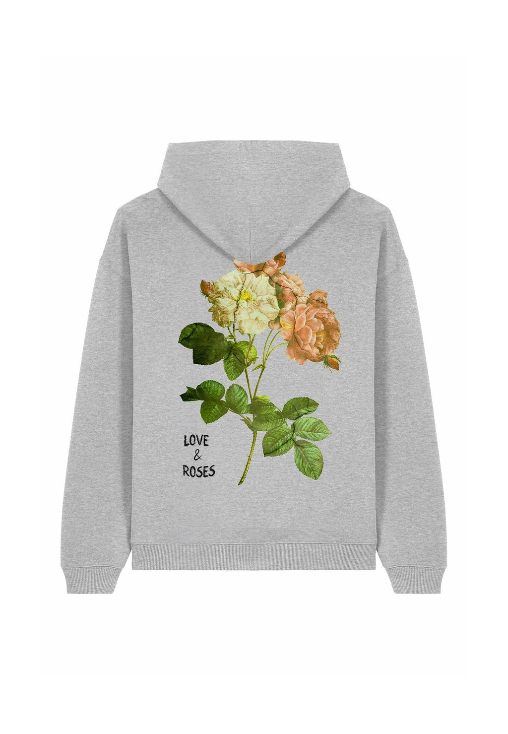 

Толстовка ROSES BACK PRINT - Hoodie Mira Paris, пятнистый серый