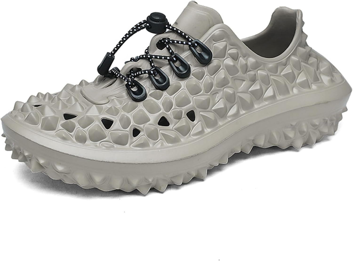 

Мужские сандалии с дурианом, дышащие, быстро сохнущие, для душа и воды, удобные, с отверстиями Generic, серый